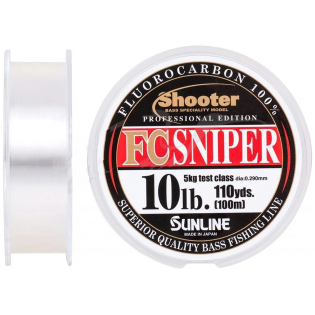 Флюорокарбон Sunline Shooter FC Sniper 100m 0.290mm 5kg (1658.07.36) - изображение 1