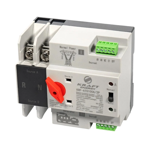 Автоматичний вимикач Kraft Energy KRF-ATS100A/2p - picture 8
