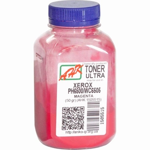 Тонер Xerox Ph6500/ WC6505, ULTRA COLOR, 50г Magenta AHK (1505515) зображення 1