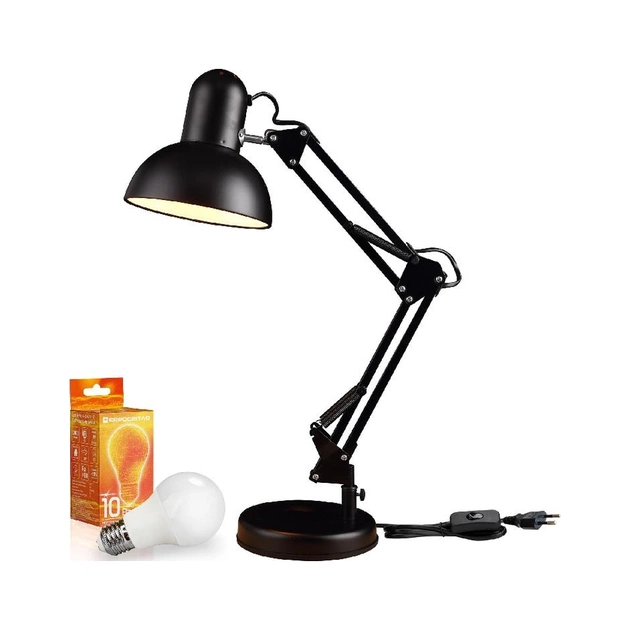Настільна лампа Євросвітло Ridy-027 E27 чорна - picture 3