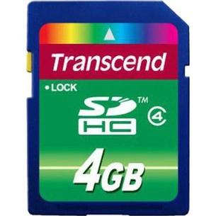 Карта пам'яті Transcend 4Gb SDHC class 4 (TS4GSDHC4) зображення 1
