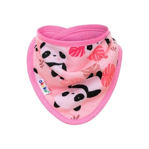 Нагрудничок Akuku бандана Панда рожевий (A1511) изображение 1