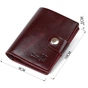 Портмоне Shvigel Шкіряне Бордове (16484) - зменшене зображення 3