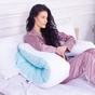 Подушка MirSon для вагітних та відпочинку Eco Line №8031 U-подібна White-Blue (2200006185062) - preview 5