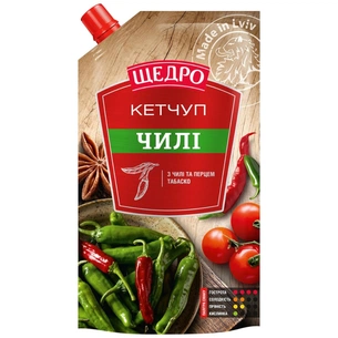 Соус Щедро Кетчуп Чили 250 г (4823097405918) изображение 1
