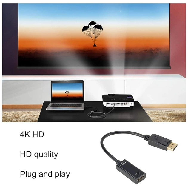 Перехідник DisplayPort Male to HDMI 4K Ultra HD Female ST-Lab (U-996-4K) - picture 9