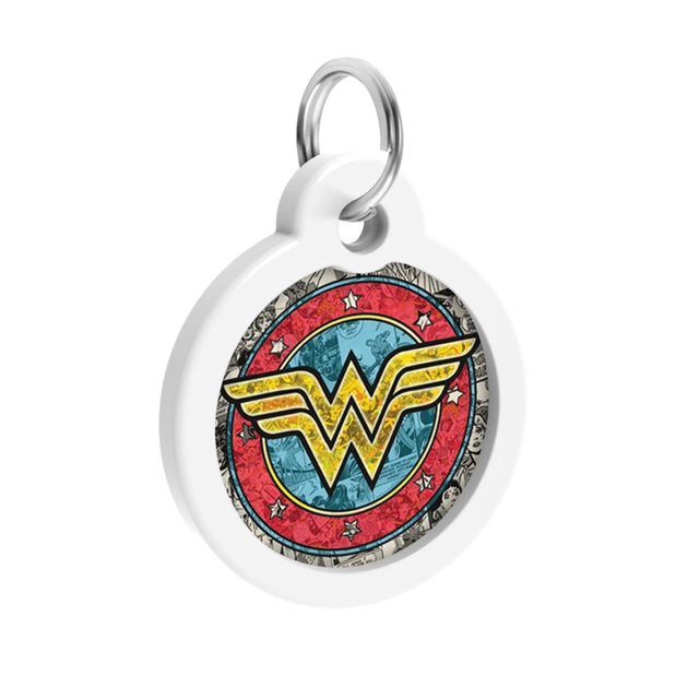 Адресник для тварин WAUDOG Smart ID з QR паспортом "Диво-жінка 2" коло 30 мм (230-1013) - picture 4