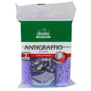 Губки кухонні Domi деликат 2 шт (4823058317175) зображення 1
