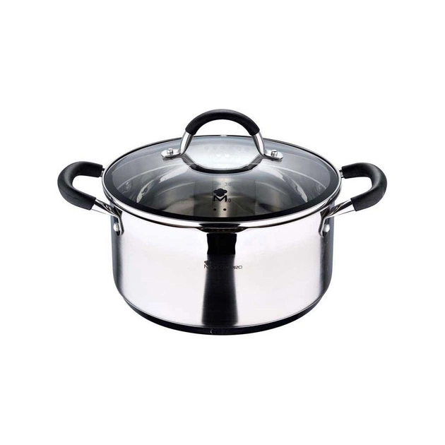 Каструля MasterPro Foodies collection з кришкою 5 л (BGMP-1502-BK) - зображення 1