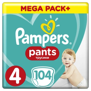 Підгузки Pampers трусики Pants Maxi Розмір 4 (9-15 кг), 104 шт (4015400697534) зображення 1