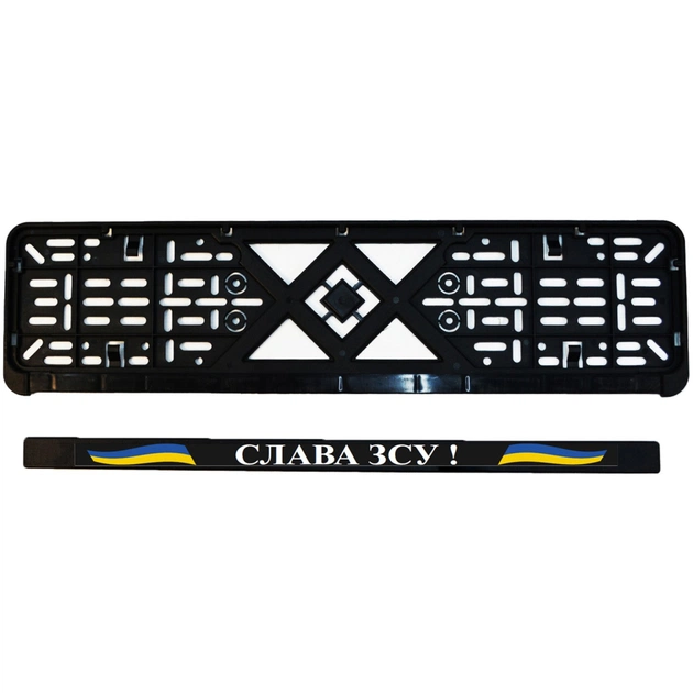 Рамка номерного знака Poputchik Патріотичні "СЛАВА ЗСУ" (24-267-IS) - picture 4