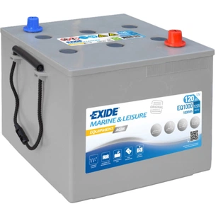 Акумулятор автомобільний EXIDE Equipment AGM 120Ah клеми по центру (1225EN) (EQ1000) зображення 1