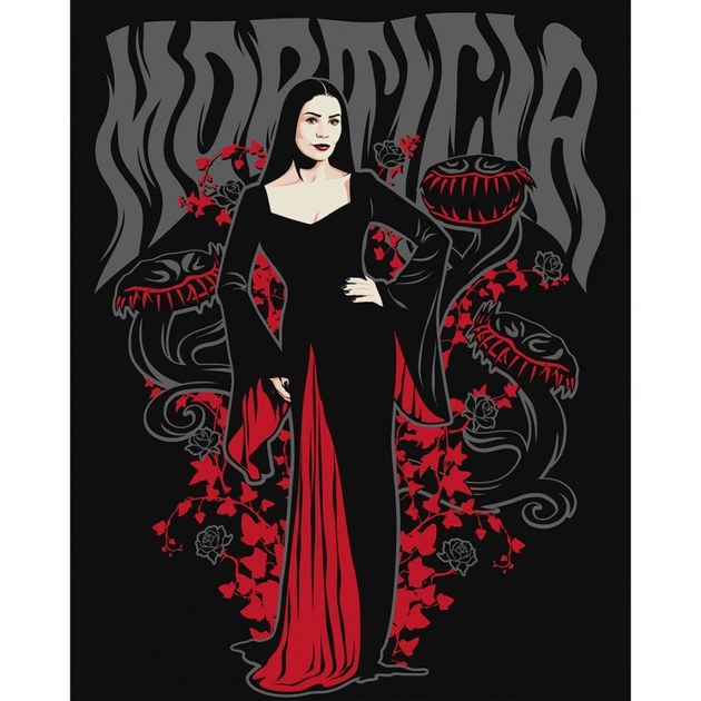 Картина по номерам Santi Wednesday Morticia Addams 40х50 см (954423) - изображение 1