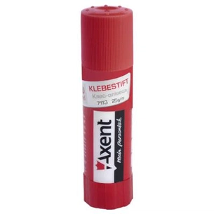 Клей Axent Glue stick PVP, 25 g (display) (7113-А) зображення 1
