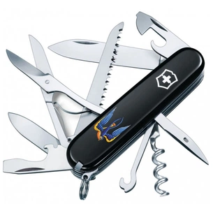 Ніж Victorinox Huntsman Ukraine 91 мм Чорний Тризуб-Ластівка (1.3713.3_T1230u) зображення 1