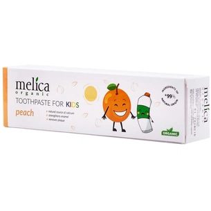 Дитяча зубна паста Melica Organic Персик 100 мл (4770416003617) зображення 1