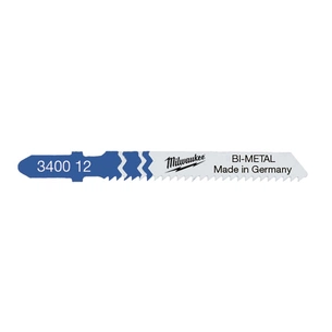 Полотно Milwaukee для лобзика T118BF Bi-Metal, 55мм/ крок зуба 2,0мм,5шт, універсальні (4932340012) зображення 1