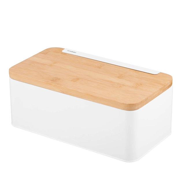 Хлібниця Ardesto Midori 33х13х18см, метал, бамбук, білий (AR0914WB) - picture 4