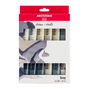 Акрилові фарби Royal Talens AMSTERDAM GREYS, 12*20 мл (8712079451172) изображение 1