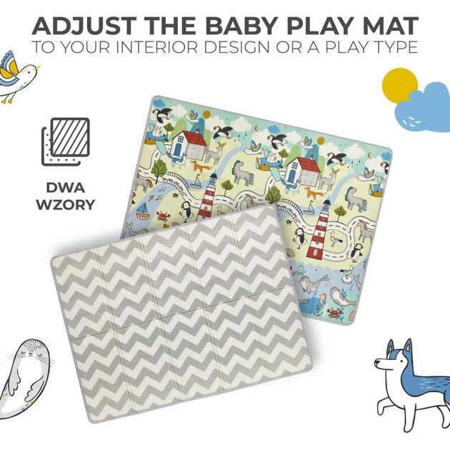 Дитячий килимок Kinderkraft двосторонній Matty 2 (5902533923212) - picture 3