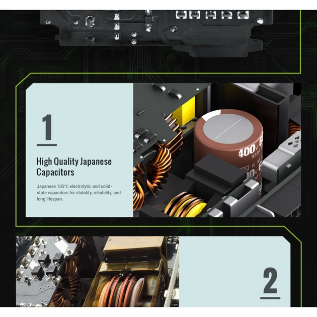 Блок живлення Gamemax 650W (GS 650G WH V25) - picture 12