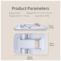 Подставка для планшета и телефона Knight Foldable Desk Mobile Phone Holder Stand (Plastic) White Essager (EZJZM-QSSJ02) - уменьшенное изображение 11