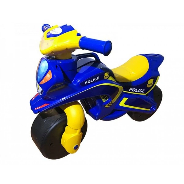 Біговел Active Baby Police музичний синьо-жовтий (0139-0157М) - изображение 1