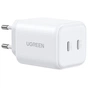 Зарядное устройство Ugreen X526 2xUSB-C PD45W GaN white (65154) - уменьшенное изображение 1