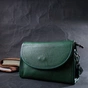 Сумка Vintage Компактна жіноча шкіряна з напівкруглим клапаном Зелена (22260) - зменшене зображення 10