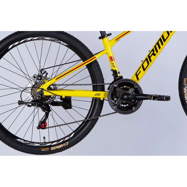 Велосипед Formula 26" MOTION DD FR рама-13" AL 2026 жовтий з чорним (OPS-FR-26-811) - изображение 5