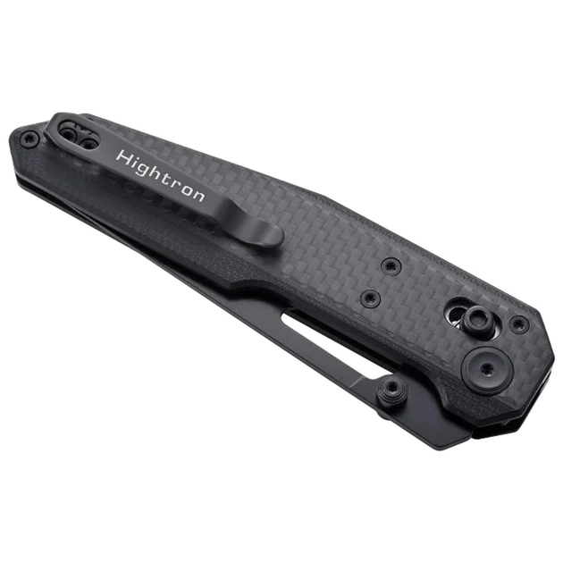 Ніж Hightron Sharplyn, 14C28N, G10 + CF, чорний, чорний клинок (HK01BLK) - picture 6