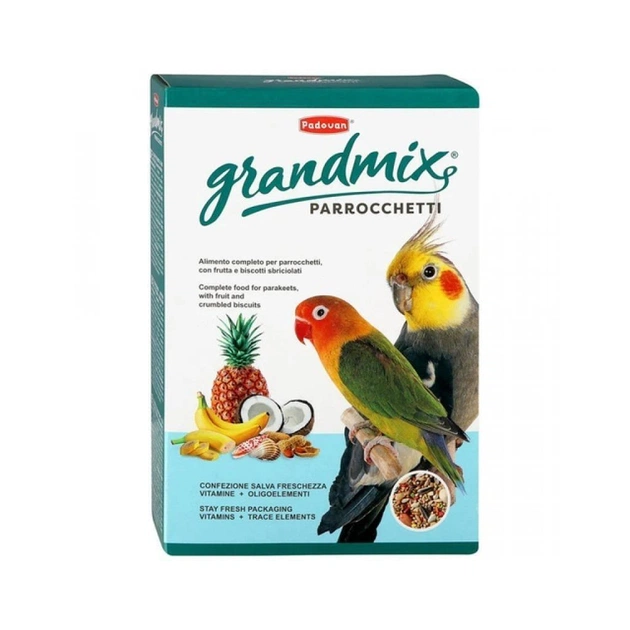 Корм для птахів Padovan GrMix Parrocche для середніх папуг 400 г (8001254002781) - picture 1