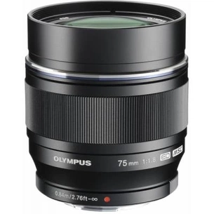 Об'єктив Olympus ET-M7518 75mm 1:1.8 Black (V311040BE000) зображення 1