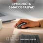 Мишка Logitech MX Master 3S For Mac Performance Wireless Space Grey (910-006571) - зменшене зображення 2