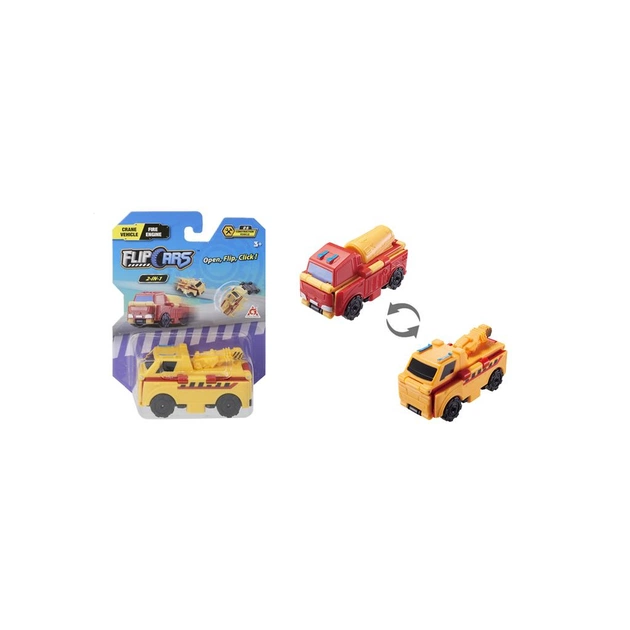 Машина Flip Cars 2 в 1 Автокран і Бетоновоз (EU463875-36) - изображение 1