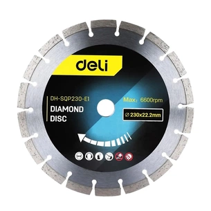 Круг відрізний Deli 230 x 22,2 мм для сухого різу (EDH-SQP230-E1) зображення 1