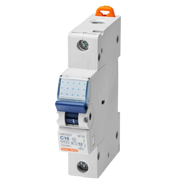Автоматический выключатель GEWISS 1-п. 10A 6kA С (GW92006) - изображение 1
