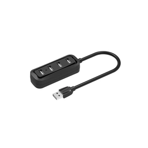 Концентратор Vention USB 2.0 to 4xUSB 2.0 0.15m black (VAS-J43-B015) зображення 1