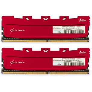 Модуль пам'яті для комп'ютера DDR4 32GB (2x16GB) 2666 MHz Red Kudos eXceleram (EKRED4322619CD) зображення 1