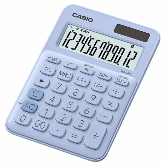 Калькулятор Casio MS-20UC-LB-W-EC, блакитний (CALC-CAS-MS-20UC-LB) - picture 1
