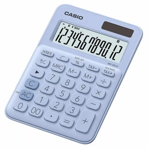 Калькулятор Casio MS-20UC-LB-W-EC, блакитний (CALC-CAS-MS-20UC-LB) зображення 1
