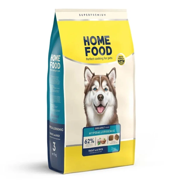 Сухий корм для собак Home Food ADULT MAXI Hypoallergenic з фореллю та рисом 3 кг (4820235021375) - зображення 1
