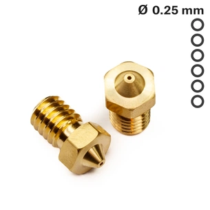 Хотенд (Сопло) Prusa Nozzle V6 0.25 mm (NZLV6/0.25MM) зображення 1