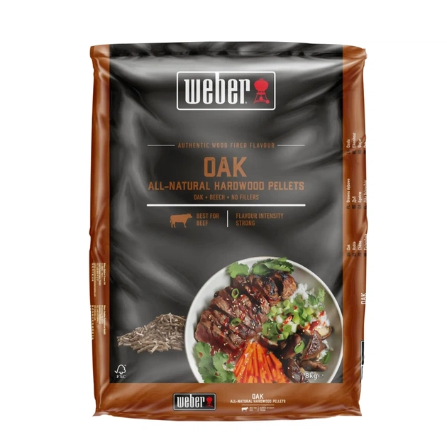 Пелети Weber Деревні дуб FSC Oak 8 кг (3401053) - зображення 1