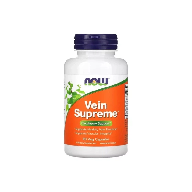 Вітамінно-мінеральний комплекс Now Foods Здоров'я вен, Vein Supreme, 90 вегетаріанських капсул (NOW-03123) - зображення 1