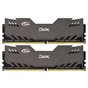 Модуль пам'яті для комп'ютера DDR4 16GB (2x8GB) 2800 MHz Dark Gray Team (TDGED416G2800HC16ADC01) - зменшене зображення 1