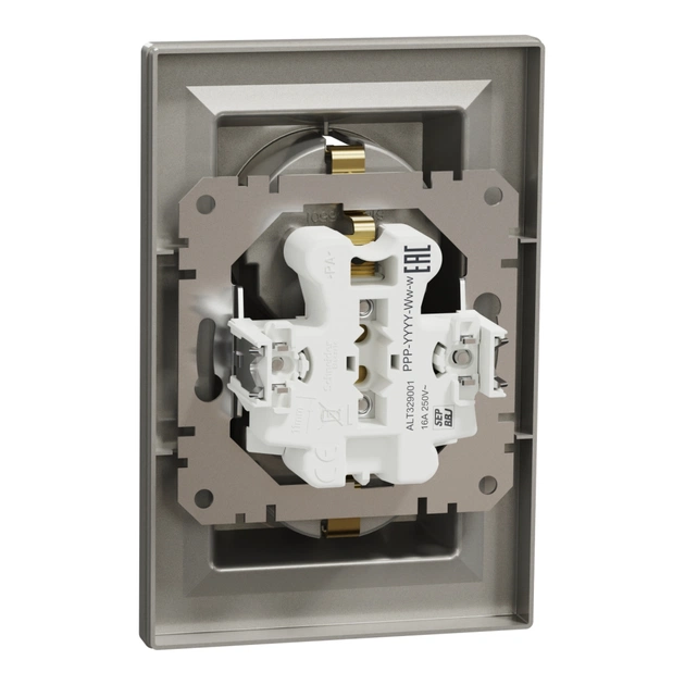 Розетка Schneider Electric ASFORA із заземленням подвійна бронза 16А (EPH9900169) - зображення 7