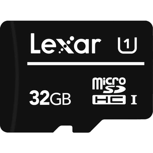 Карта пам'яті Lexar 32GB microSDHC class 10 UHS-I (LFSDM10-32GABC10) зображення 1