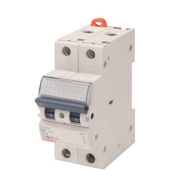 Автоматический выключатель GEWISS 2-п. 32A 6kA С (GW92050) - изображение 1