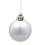 Ялинкова іграшка Chomik пластикові кульки 16 шт, 4 см, сріблясті (5900779893856_1) - зменшене зображення 3